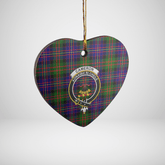 Clan Cameron of Erracht Modern Tartan Crest Heart Ceramic Ornament GH95 Cameron of Erracht Modern Tartan Tartan Christmas